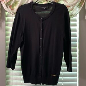 Black Ellen Tracy dress cardigan.  3/4 sleeves